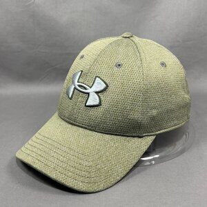 Under Armour Stretch L/XL Hat Gray Mesh Baseball Performance Golf Tennis Mens